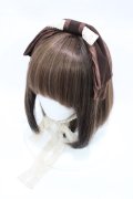 MARBLE / リボン型クラシカルヘッドドレス  茶 H-26-03-05-006-GO-AC-KB-ZH