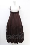 画像1: Jane Marple Dans Le Salon / ヴィンテージツイルストラップスカート  chocolate H-26-03-05-039-JM-SK-KB-ZH (1)