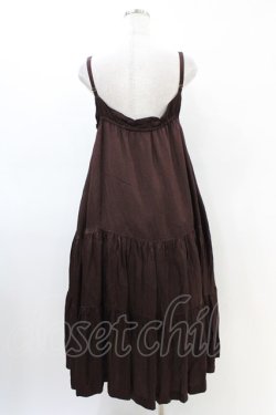 画像2: Jane Marple Dans Le Salon / ヴィンテージツイルストラップスカート  chocolate H-26-03-05-039-JM-SK-KB-ZH