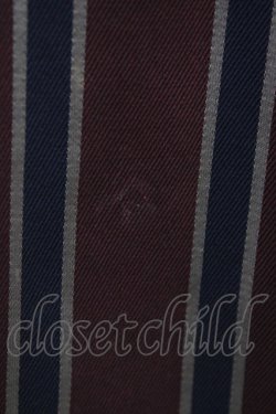 画像3: Jane Marple / レジメンタルストライプジャンパースカート  ボルドー H-26-03-05-042-JM-OP-KB-ZH