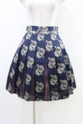 Jane Marple Dans Le Salon / ローズジャガードタックスカート  ネイビー H-26-03-05-046-JM-SK-KB-ZH