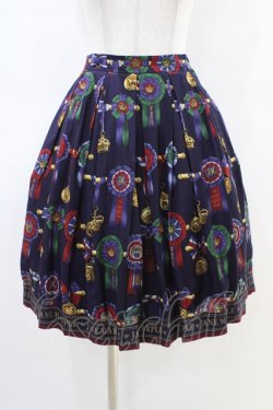 画像1: Jane Marple / Royal riding clubタックスカート  ネイビー H-26-03-05-047-JM-SK-KB-ZH