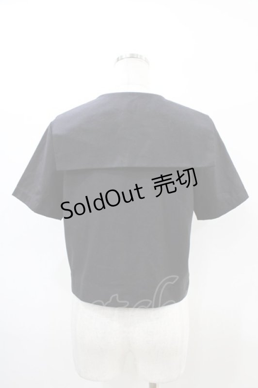 画像2: BLOOD SUPPLY（海外ブランド） / Key JK Sailorブラウス L ブラック H-26-03-05-051-GO-BL-KB-ZH (2)