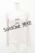 Ank Rouge / レース衿トップス M ピンク H-26-03-05-1042-CA-TO-NS-ZH