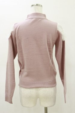 画像2: Ank Rouge / ビジューリボンニット M ピンク H-26-03-05-1045-CA-TO-NS-ZH