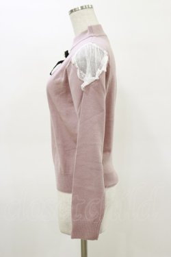 画像3: Ank Rouge / ビジューリボンニット M ピンク H-26-03-05-1045-CA-TO-NS-ZH