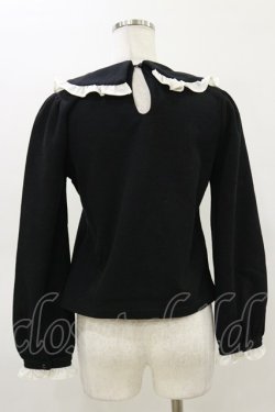 画像2: Ank Rouge / フロントビジュー配色フリル M ブラック/オフ H-26-03-05-1047-CA-TO-NS-ZH