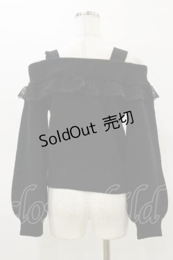 画像2: Ank Rouge / オフショルニット M ブラック H-26-03-05-1048-CA-TO-NS-ZH