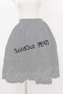 画像1: BABY,THE STARS SHINE BRIGHT / バーバリー裾スカラップスカート Free ブラック H-26-03-05-1051-BA-SK-NS-ZH