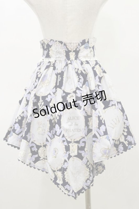 画像2: ALICE and the PIRATES / 宝石柄コルセットスカート Free ネイビー H-26-03-05-1052-PA-SK-NS-ZH (2)