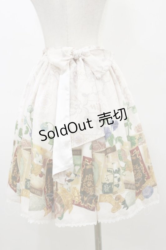 画像2: ALICE and the PIRATES / Mystical emotion〜クリスの心の囁き〜柄スカート Free 生成り H-26-03-05-1054-PA-SK-NS-ZH (2)