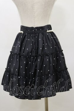 画像2: Ank Rouge / ぽんぽんリボンハートdotスカート M ブラック H-26-03-05-1056-CA-SK-NS-ZH