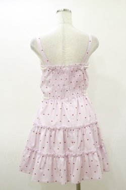 画像2: Ank Rouge / ハートdotキャミワンピース M ピンク/レッド H-26-03-05-1061-CA-OP-NS-ZH