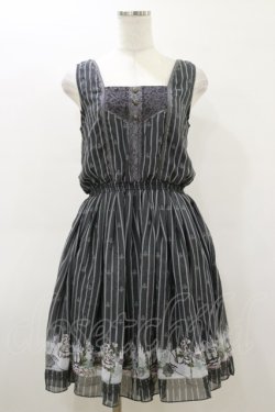 画像1: axes femme / メルヘン柄ノースリチュニ M グレー H-26-03-05-1062-AX-OP-NS-ZH