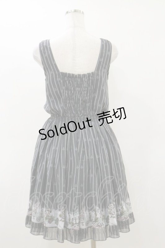 画像2: axes femme / メルヘン柄ノースリチュニ M グレー H-26-03-05-1062-AX-OP-NS-ZH (2)