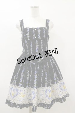 画像1: metamorphose / Happy Bellリボンジャンパースカート Free ブラック H-26-03-05-1064-ME-OP-NS-ZH