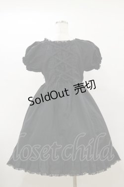 画像2: metamorphose / レースアップワンピース Free ブラック H-26-03-05-1067-ME-OP-NS-ZH