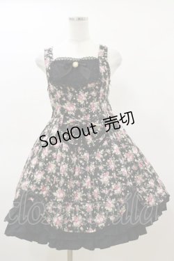 画像1: BABY,THE STARS SHINE BRIGHT / ロココ・フローリアジャンパースカート Free ブラック H-26-03-05-1068-BA-OP-NS-ZH