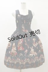 ALICE and the PIRATES / いばらうさぎのペイサージュ柄ジャンパースカートII型セット Free ブラック H-26-03-05-1070-PA-OP-NS-ZH