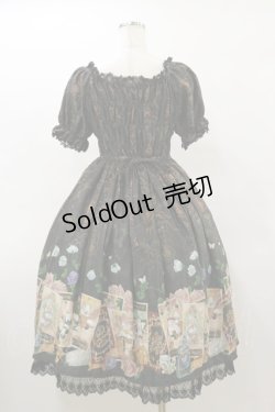 画像2: ALICE and the PIRATES / Mystical emotion〜クリスの心の囁き〜柄ワンピース Free ブラック H-26-03-05-1071-PA-OP-NS-ZH
