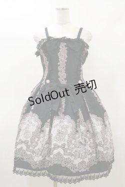 画像1: ALICE and the PIRATES / A/P海賊柄ジャンパースカート＆カチューシャ Free ブラック H-26-03-05-1072-PA-OP-NS-ZH