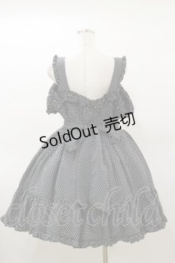 画像2: metamorphose / 水玉シャーリングジャンパースカート(難有) Free ブラック H-26-03-05-1075-ME-OP-NS-ZH