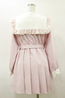 画像2: DearMyLove / ハートビジューリボンレース学園ワンピース LL ピンク H-26-03-05-1081-EL-OP-NS-ZH