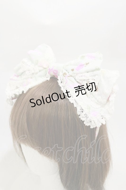 画像1: BABY,THE STARS SHINE BRIGHT / ハートマーブルチョコレートとシュガーコーテッドクッキー柄リボンカチューシャ Free サックス H-26-03-05-1012-BA-AC-NS-ZH (1)