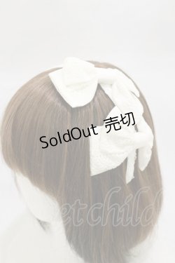 画像1: BABY,THE STARS SHINE BRIGHT / ２つおリボンカチューシャ  オフ白 H-26-03-05-1014-BA-AC-NS-ZH