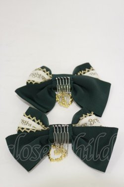 画像2: BABY,THE STARS SHINE BRIGHT / Christmas Holly Nightリボンコーム  グリーン H-26-03-05-1019-BA-AC-NS-ZH