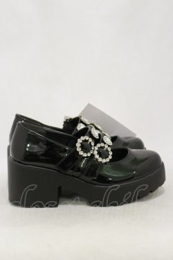 画像2: Lovely Tency / 眞白ありす/TT*MAベルトシューズ M ブラック H-26-03-05-1002-GO-SH-NS-ZH