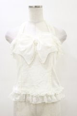 Angelic Pretty / レーシィシフォンリボンホルターキャミソール Free 白 H-26-03-05-1025-AP-TO-NS-ZH