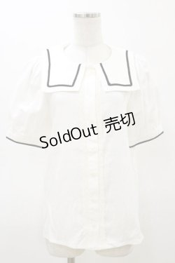 画像1: ALICE and the PIRATES / ローズギャロップセーラーブラウス Free 白 H-26-03-05-1028-PA-BL-NS-ZH