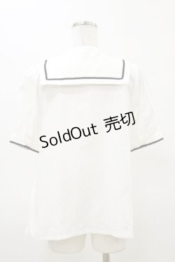 画像2: ALICE and the PIRATES / ローズギャロップセーラーブラウス Free 白 H-26-03-05-1028-PA-BL-NS-ZH