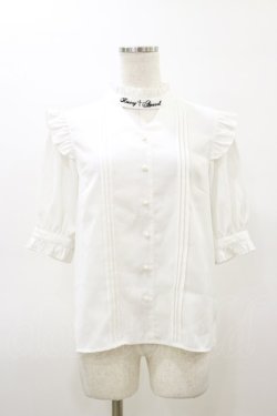 画像1: Amavel / Rosary Bloodブラウス Free オフ H-26-03-05-1034-CA-BL-NS-ZH