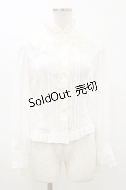 画像1: Innocent World / チョコチェスブラウス S 白 H-26-03-05-1035-IW-BL-NS-ZH