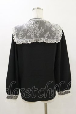 画像2: Rojita / レースフリルセーラー衿ブラウス Free ブラック H-26-03-05-1038-LO-BL-NS-ZH
