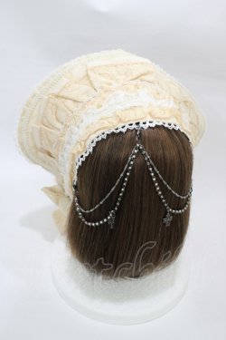 画像4: Ozz oneste / ヴェール付ボンネット  アイボリー H-26-03-05-009-OO-AC-KB-ZH