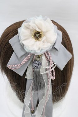 画像2: OZZ ANGELO / 流水羽衣天女ロングリボン  グレー H-26-03-05-010-OO-ZA-KB-ZH