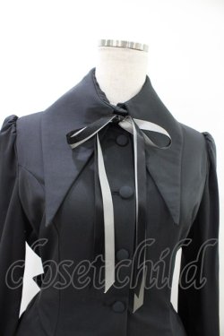 画像4: ATELIER BOZ / 長袖キャロルワンピース  黒×黒 H-26-03-05-016-EL-OP-KB-ZH