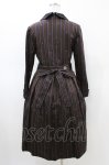 画像2: Jane Marple / Regimental stripeのコレットドレス  ブラウン H-26-03-05-017-JM-OP-KB-ZT030 (2)