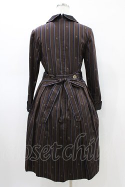 画像2: Jane Marple / Regimental stripeのコレットドレス  ブラウン H-26-03-05-017-JM-OP-KB-ZH