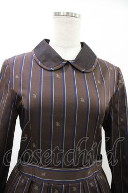 画像4: Jane Marple / Regimental stripeのコレットドレス  ブラウン H-26-03-05-017-JM-OP-KB-ZH