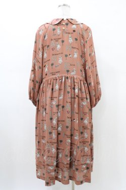 画像2: Jane Marple / The nursery Alice tablier dress  アプリコットブラウン H-26-03-05-018-JM-OP-KB-ZH