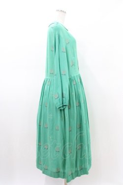 画像3: Jane Marple Dans Le Salon / EIIR jacquard dayドレス  エメラルドグリーン H-26-03-05-019-JM-OP-KB-ZH