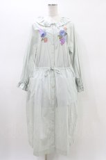 画像1: Jane Marple Dans Le Salon / Jardin Des Fleurs Embroideryドレス  ミント H-26-03-05-020-JM-OP-KB-ZH (1)