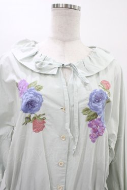 画像4: Jane Marple Dans Le Salon / Jardin Des Fleurs Embroideryドレス  ミント H-26-03-05-020-JM-OP-KB-ZH