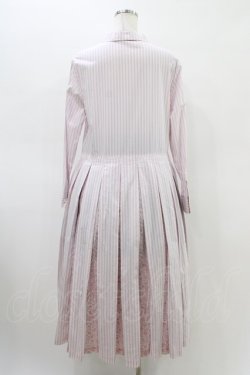 画像2: Jane Marple Dans Le Salon / ストライプとD’anjo coastのシャツドレス  ピンクミックス H-26-03-05-021-JM-OP-KB-ZH