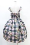 画像2: Emily Temple cute / Teddy Bear Tartanノースリーブワンピース - ピンク H-26-03-05-026-ET-OP-KB-ZH (2)