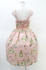 画像2: Emily Temple cute / Revivalノースリーブワンピース M Swan Perfume柄ピンク H-26-03-05-027-ET-OP-KB-ZH (2)